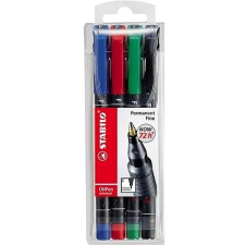STABILO OHPen universal permanent F, 4 db tok filctoll, marker