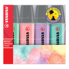STABILO Pasztell színű szövegkiemelő szett, 4 darabos - Stabilo filctoll, marker