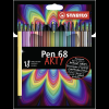 STABILO Pen 68 18 db karton tok "ARTY" (4006381547024)
