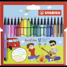 STABILO Pen 68 Mini 18 db karton tok (4006381379694) filctoll, marker