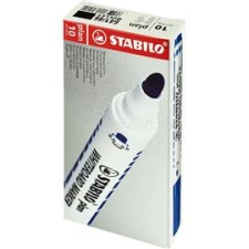 STABILO Plan 10db/csomag fekete gömb hegyű táblafilc (STABILO_641/46B10) filctoll, marker