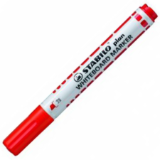 STABILO : Plan WhiteBoard marker vágott hegyű táblafilc piros színben filctoll, marker