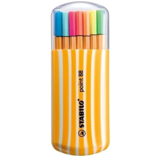 STABILO point 88 20 db Zebrui beleértve 5 neon színt filctoll, marker