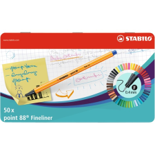STABILO Point 88 50db-os vegyes színű tűfilc készlet filctoll, marker
