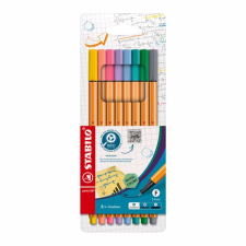 STABILO point 88 8 db tok "Pasztell" filctoll, marker