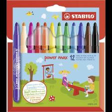  STABILO power max - 12 db-os készlet - 12 különböző szín (3168070980121) filctoll, marker