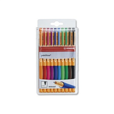 STABILO Rollertoll készlet, 0,5 mm, "PointVisco", 10 különböző szín toll