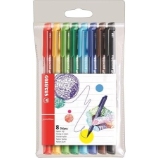 STABILO Rostirón készlet, 0,8 mm, STABILO "Point Max", 8 különböző szín filctoll, marker