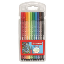 STABILO Rostirón készlet, 1 mm, STABILO "Pen 68", 10 különböző szín filctoll, marker