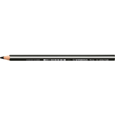STABILO Színes ceruza, háromszögletű, vastag, STABILO "Trio thick", fekete színes ceruza