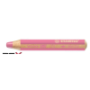 STABILO Színes ceruza, kerek, vastag, STABILO "Woody 3 in 1", rózsaszín