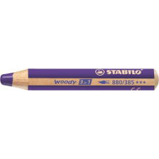  STABILO Színes ceruza, kerek, vastag, STABILO &quot;Woody 3 in 1&quot;, viola színes ceruza