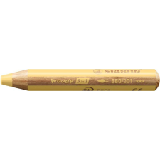 STABILO Színes ceruza, kerek, vastag, STABILO Woody 3 in 1 Pastel, pasztell sárga (TST880201) színes ceruza