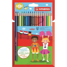 STABILO Színes ceruza készlet, hatszögletű, STABILO Color, 18 különböző szín (TST191877) színes ceruza
