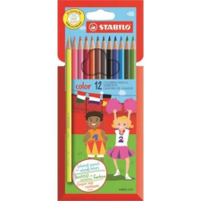 STABILO Színes ceruza STABILO Color Swano hatszögletű 12 db/készlet színes ceruza