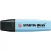STABILO Szövegkiemelő 2-5mm, vágott hegyű, STABILO Boss original Pastel jeges kék
