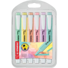 STABILO Szövegkiemelő készlet, 1-4 mm, STABILO "Swing Cool Pastel", 6 különböző szín filctoll, marker