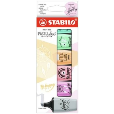 STABILO Szövegkiemelő készlet, STABILO, "Boss Mini Pastellove", 6 különböző szín filctoll, marker