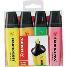 STABILO Szövegkiemelő STABILO Boss 4db-os készlet filctoll, marker