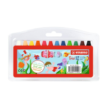 STABILO Trio háromszög alakú 12db-os vegyes színű olajpasztell kréta készlet kréta