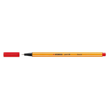 STABILO Tűfilc, 0,4 mm, STABILO "Point 88", piros filctoll, marker