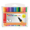 STABILO Tűfilc készlet, 0,4 mm, STABILO Point 88 Mini Neon, 18 különböző szín (TST688182)