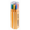 STABILO Tűfilc készlet, 0,4 mm, STABILO "Point 88 Twin Pack", 20 különböző szín