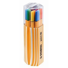 STABILO Tűfilc készlet, 0,4 mm, STABILO &quot;Point 88 Twin Pack&quot;, 20 különböző szín filctoll, marker