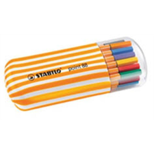 STABILO Tűfilc készlet, 0,4 mm, STABILO &quot;Point 88 Zebrui&quot;, 20 különböző szín filctoll, marker
