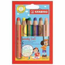 STABILO : Woody 3az1-ben színesceruza szett 6 db-os színes ceruza