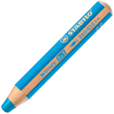 STABILO Woody 3in1 színes ceruza ciánkék színben színes ceruza