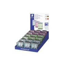 STAEDTLER 512 60C Kétlyukú kézi hegyező - Vegyes színek (18 darabos) (51260CKP1802) hegyező