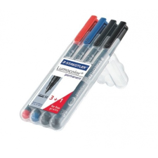 STAEDTLER Alkoholos marker készlet, OHP, 1 mm, STAEDTLER "Lumocolor 317 M", 4 különböző szín filctoll, marker