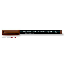STAEDTLER Alkoholos marker, OHP, 0,4 mm, STAEDTLER &quot;Lumocolor 313 S&quot;, barna filctoll, marker