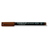  STAEDTLER Alkoholos marker, OHP, 0,4 mm, STAEDTLER "Lumocolor® 313 S", barna