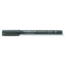 STAEDTLER Alkoholos marker, OHP, 0,6 mm, STAEDTLER "Lumocolor® 318 F", fekete filctoll, marker