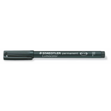 STAEDTLER Alkoholos marker, OHP, 0,6 mm, STAEDTLER &quot;Lumocolor® 318 F&quot;, fekete filctoll, marker