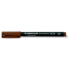 STAEDTLER Alkoholos marker, OHP, 1 mm, STAEDTLER Lumocolor 317 M, barna (TS3177)