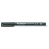  STAEDTLER Alkoholos marker, OHP, 1 mm, STAEDTLER "Lumocolor® 317 M", fekete