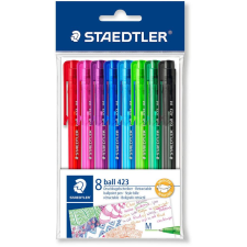 STAEDTLER Ball 432 8 darabos Nyomógombos Golyóstoll készlet M - Vegyes színek (42335MPB8) toll