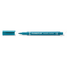 STAEDTLER Dekormarker, 1-2 mm, kúpos, STAEDTLER, metálkék (TS8323373) filctoll, marker