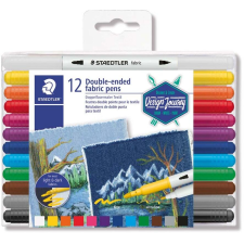 STAEDTLER Fasermaler D.spitze textil 12ST (3190 TB12) filctoll, marker