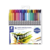 STAEDTLER Filctoll készlet, 0,8/3,0 mm, kétvégű, STAEDTLER® "3200", 36 különböző szín