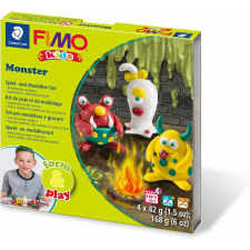 STAEDTLER FIMO Kids Form & Play Égethető gyurma készlet 4x42g - Szörnyek gyurma