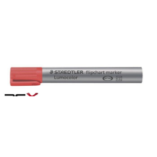 STAEDTLER Flipchart marker, 2 mm, kúpos, STAEDTLER &quot;Lumocolor 356&quot;, piros filctoll, marker