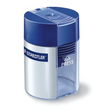STAEDTLER Hegyező, egylyukú, tartályos, staedtler "511", kék hegyező