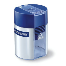 STAEDTLER Hegyező, egylyukú, tartályos, STAEDTLER "511", kék hegyező