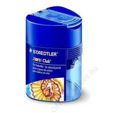 STAEDTLER Hegyező, kétlyukú, tartályos, STAEDTLER Noris Club, kék (TS512128) hegyező