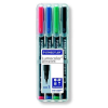STAEDTLER "Lumocolor 313 S" OHP alkoholos marker 0.4 mm 4 különböző szín (313 WP4) (313 WP4)