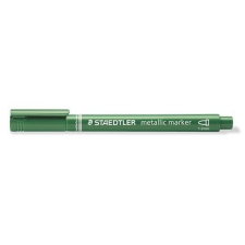 STAEDTLER Marker Staedtler dekor 1-2 mm kerek hegyű metálzöld filctoll, marker
